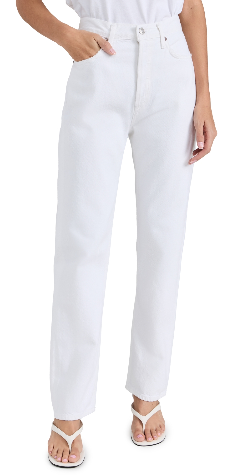 90'S Pinch Waist Jeans Marshmallow