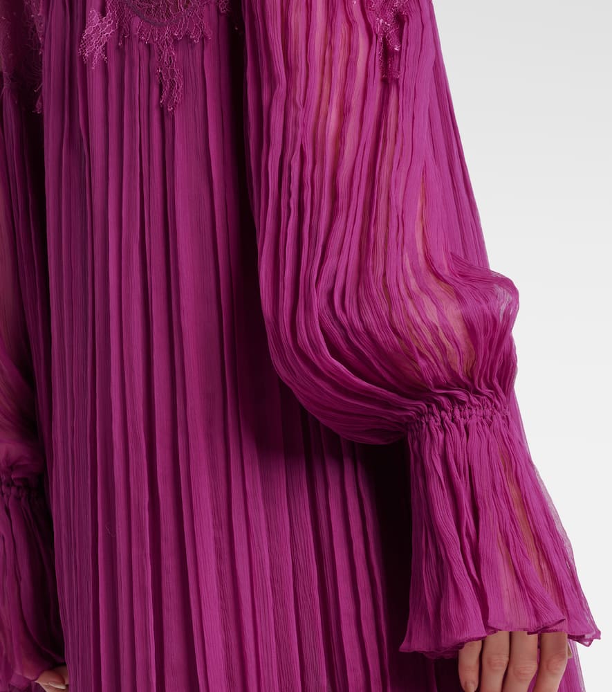 Renia silk-blend lace gown