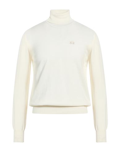 Man Turtleneck Off white Size S Cotton, Wool