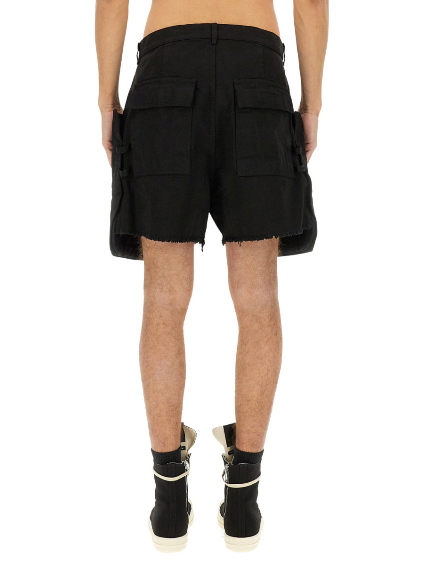 Black Solid Shorts