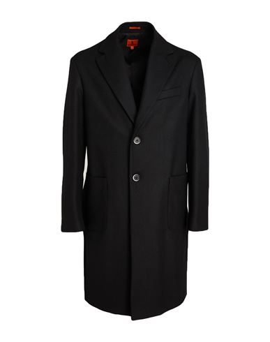 Man Coat Black Size 36 Wool, Polyamide