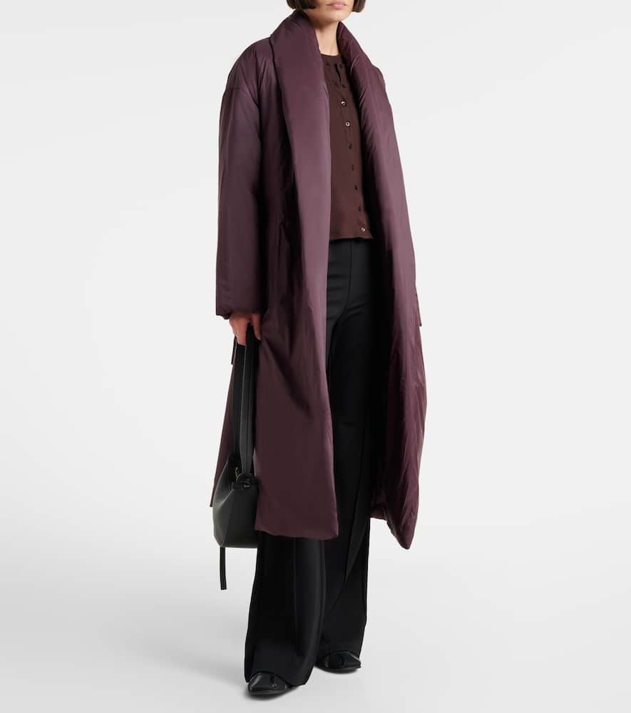 Bo belted taffeta puffer coat