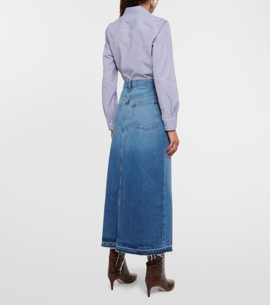 The Midaxi denim midi skirt