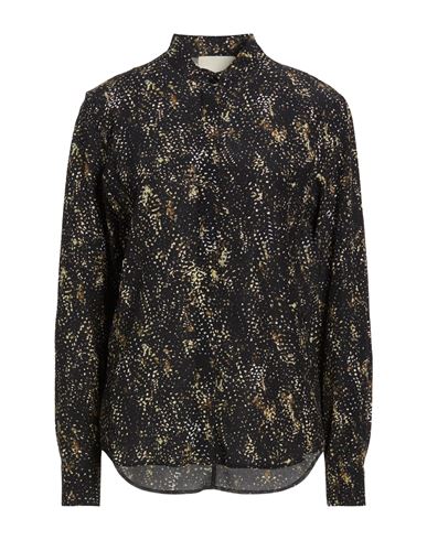 Woman Shirt Black Size 2 Silk, Elastane