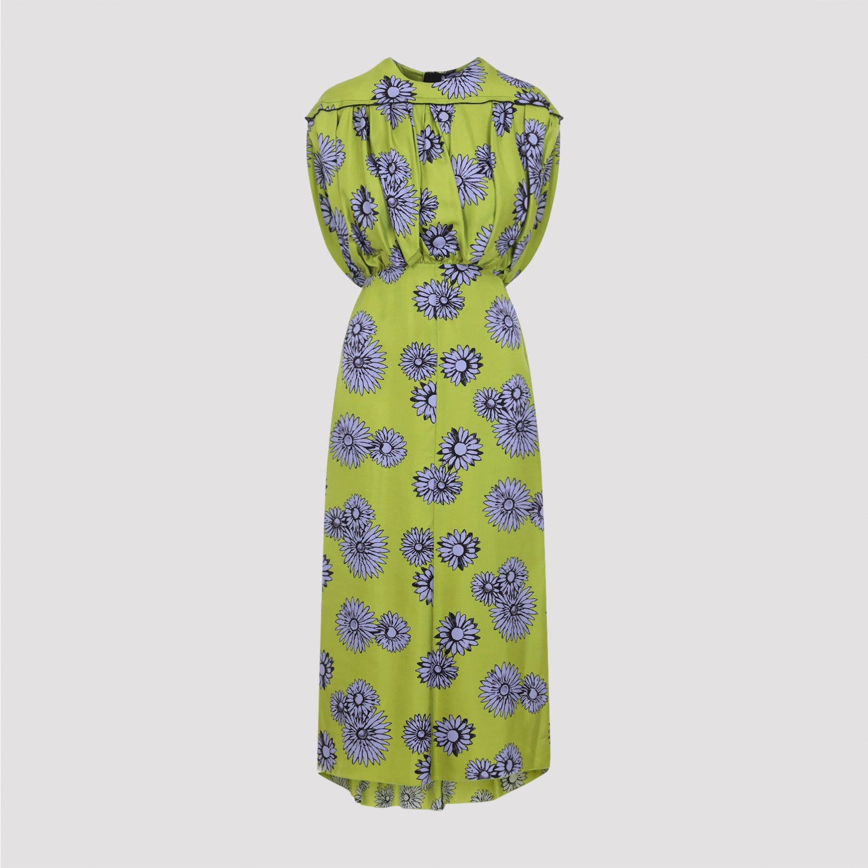 Printed Draped Top Dress
