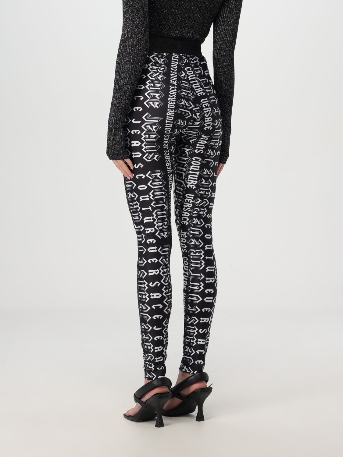 Logo-print leggings - Black