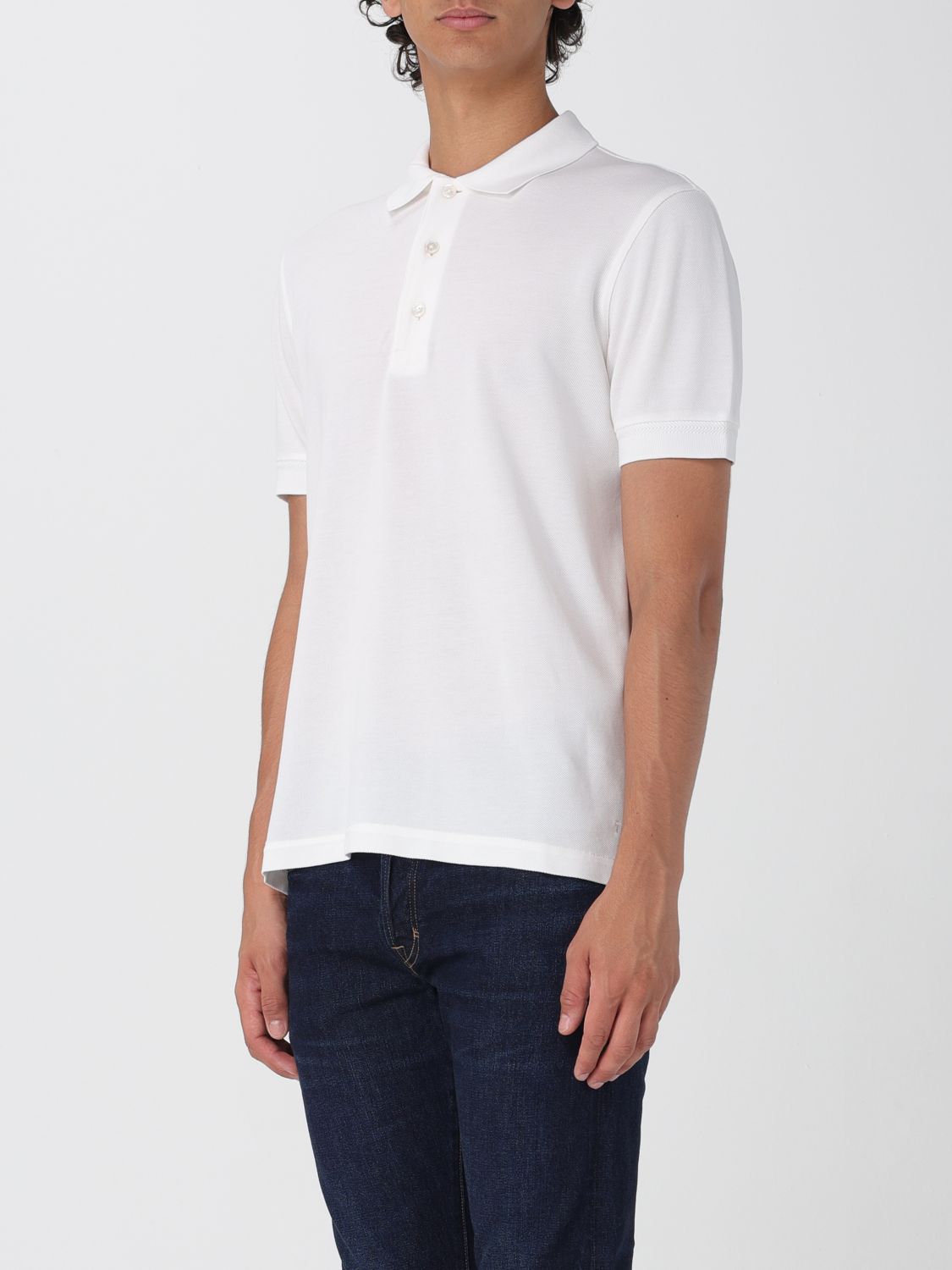 Polo Shirt Men color White