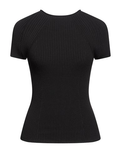 Woman Sweater Black Size M Cotton, Viscose