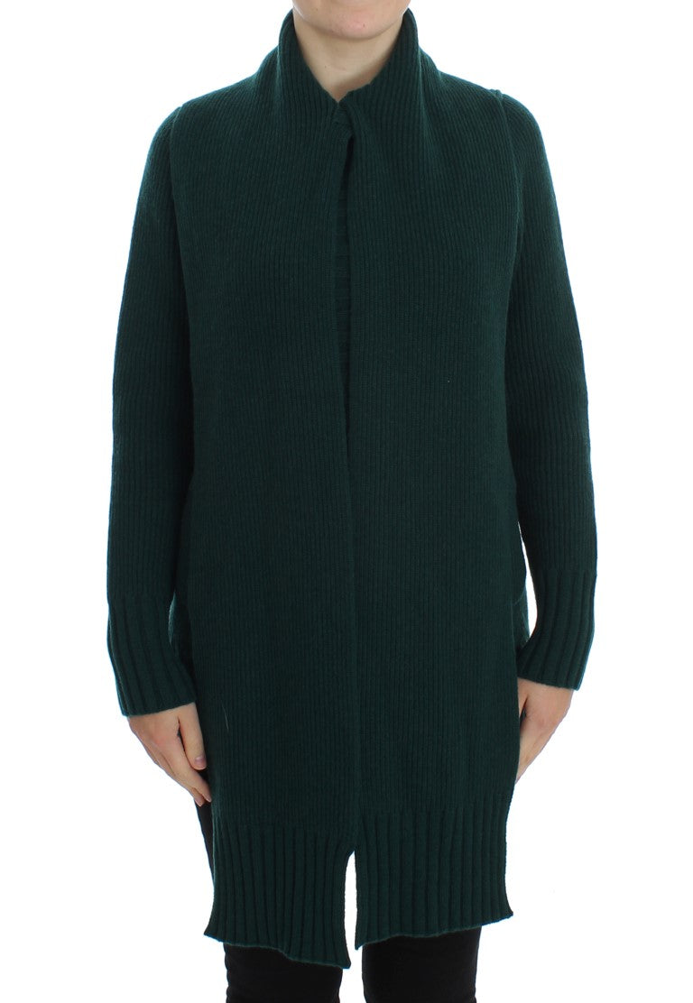 Knitted Cashmere Cardigan — Green