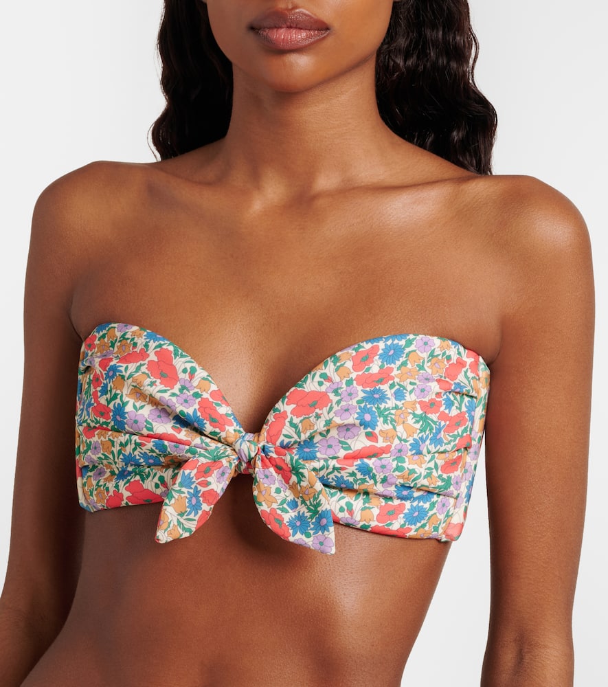 Cabana floral bikini top