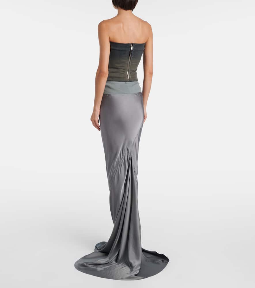 Coda satin maxi skirt
