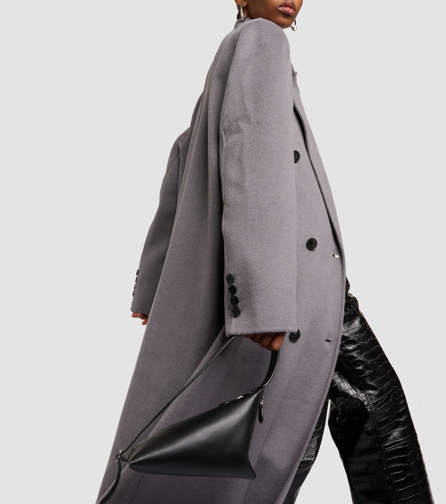 Gaia double-breasted wool-blend coat