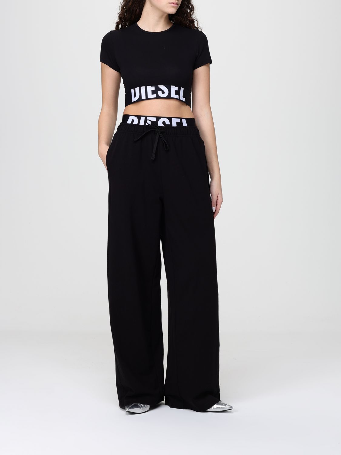 Logo-print cotton T-shirt - Black