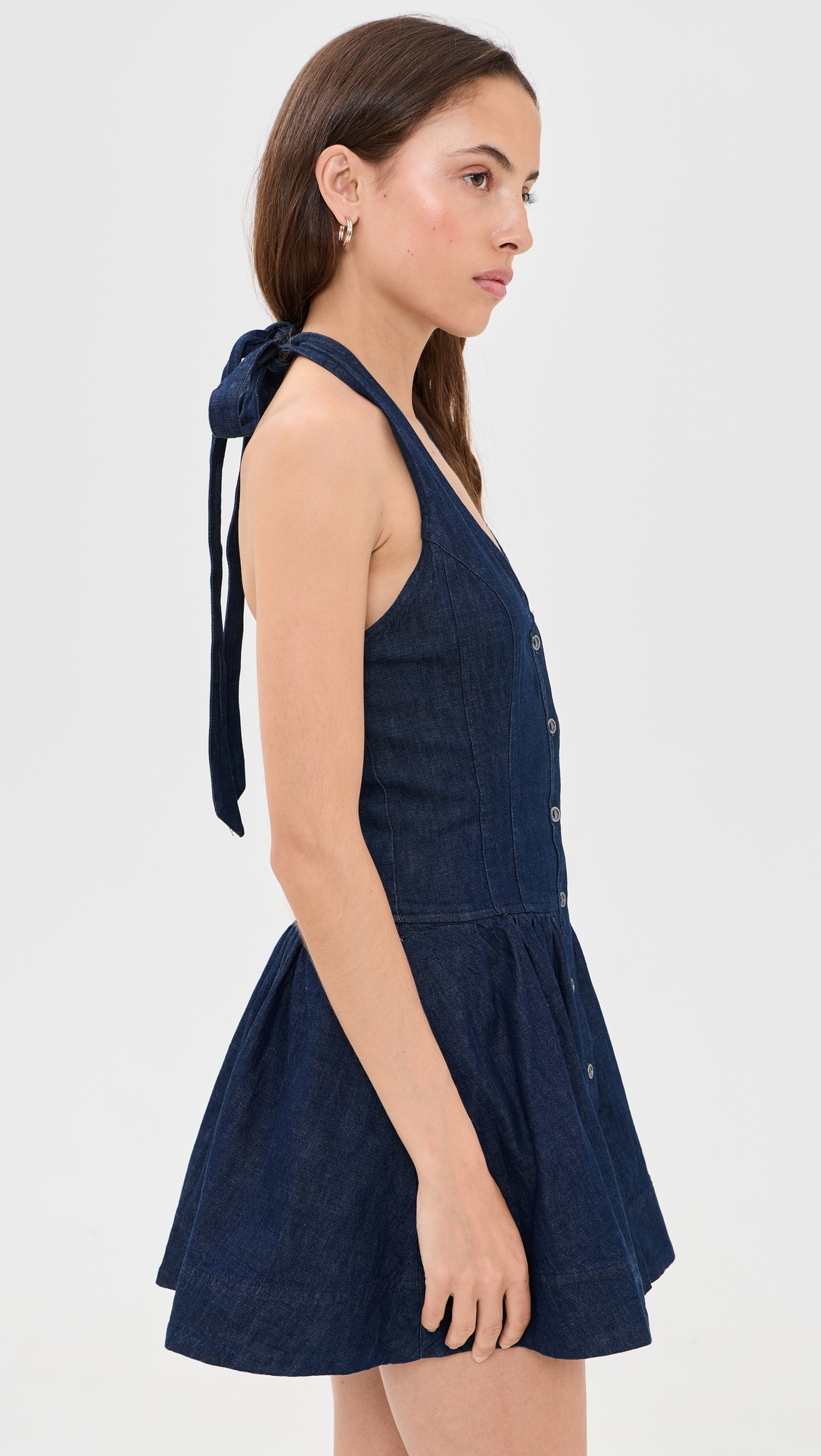 Clean Break Denim Mini Dress Night Wash