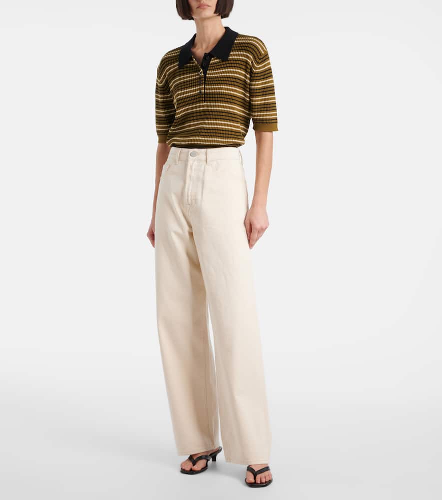 Róhe High-rise wide-leg jeans