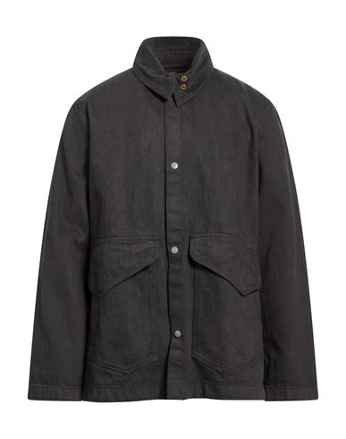 Man Jacket Charcoal Size S Organic cotton, Recycled polyester