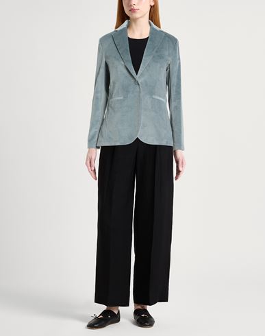 Circolo 1901 Woman Blazer Sky blue Size 10 Cotton, Elastane