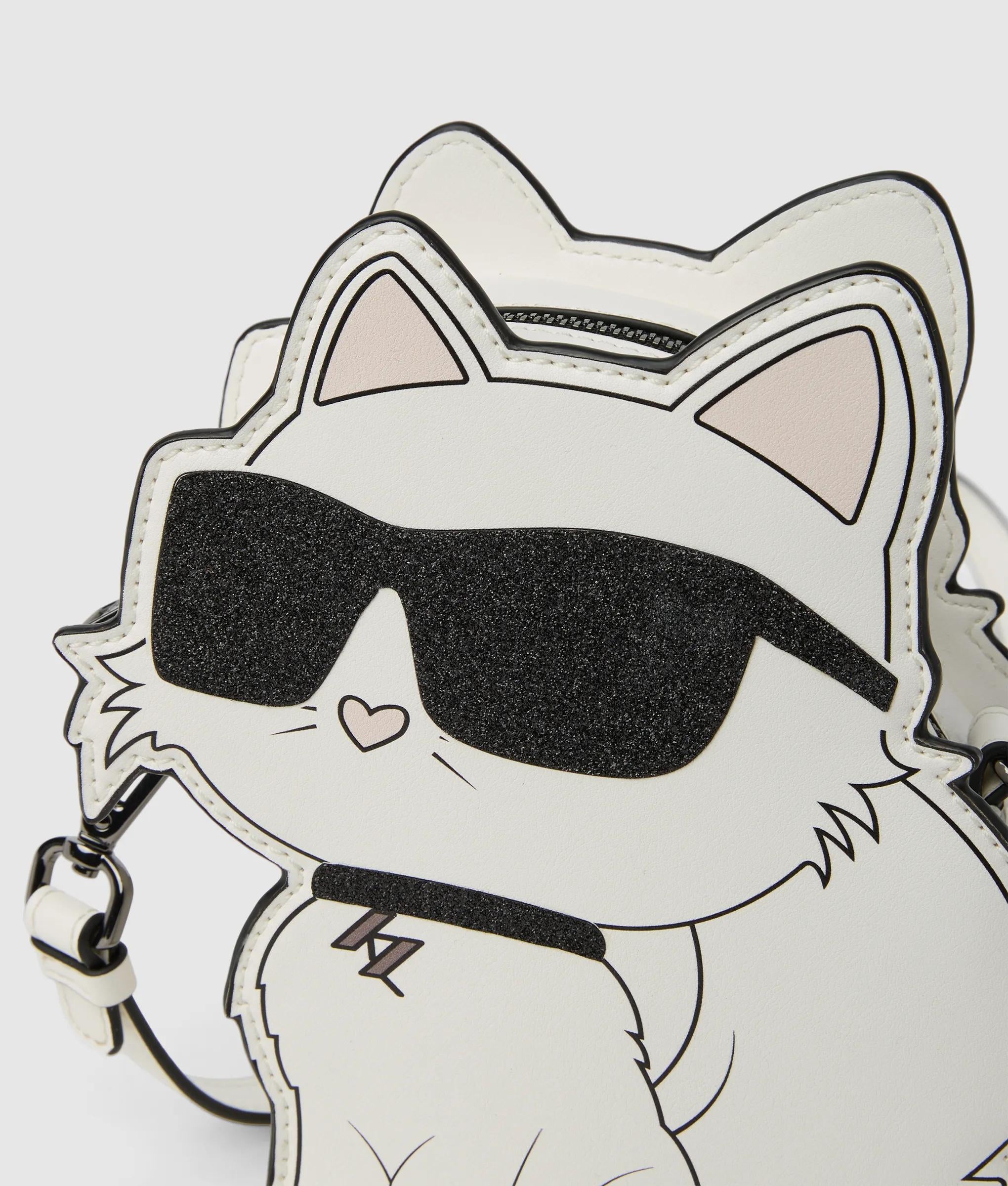 Karl Lagerfeld - Ikon Choupette Tasche Für Mädchen, Weiss, Größe: One