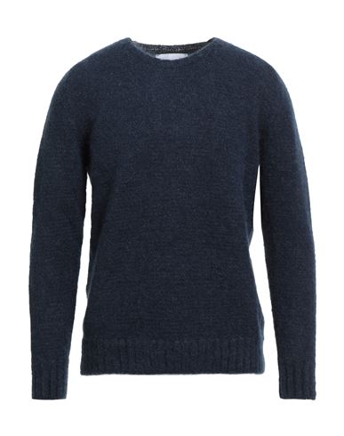 Man Sweater Navy Size M Superkid mohair, Polyamide, Elastane