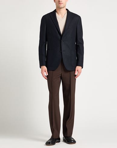 Boglioli Man Blazer Midnight blue Size 38 Virgin Wool