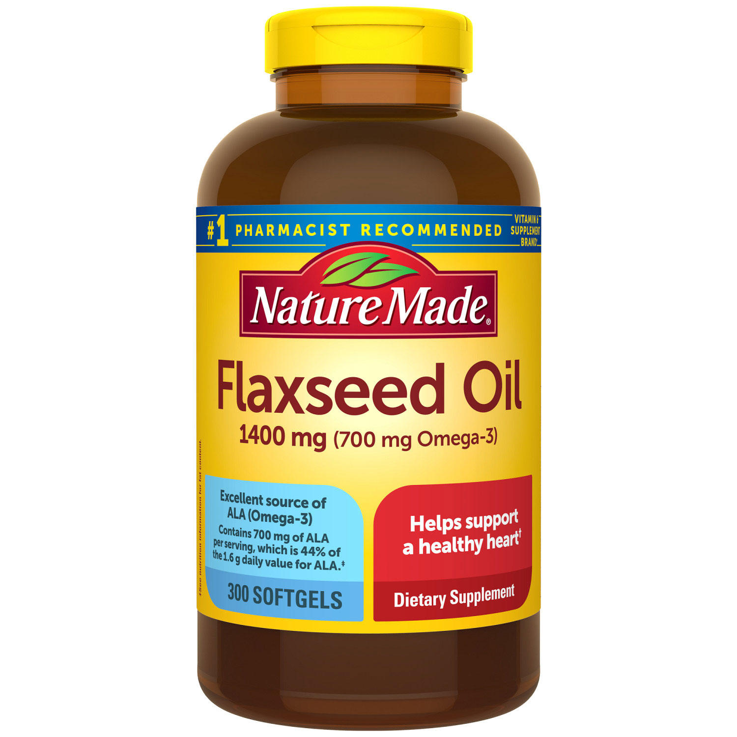 Flaxseed Oil 1400 mg Softgels