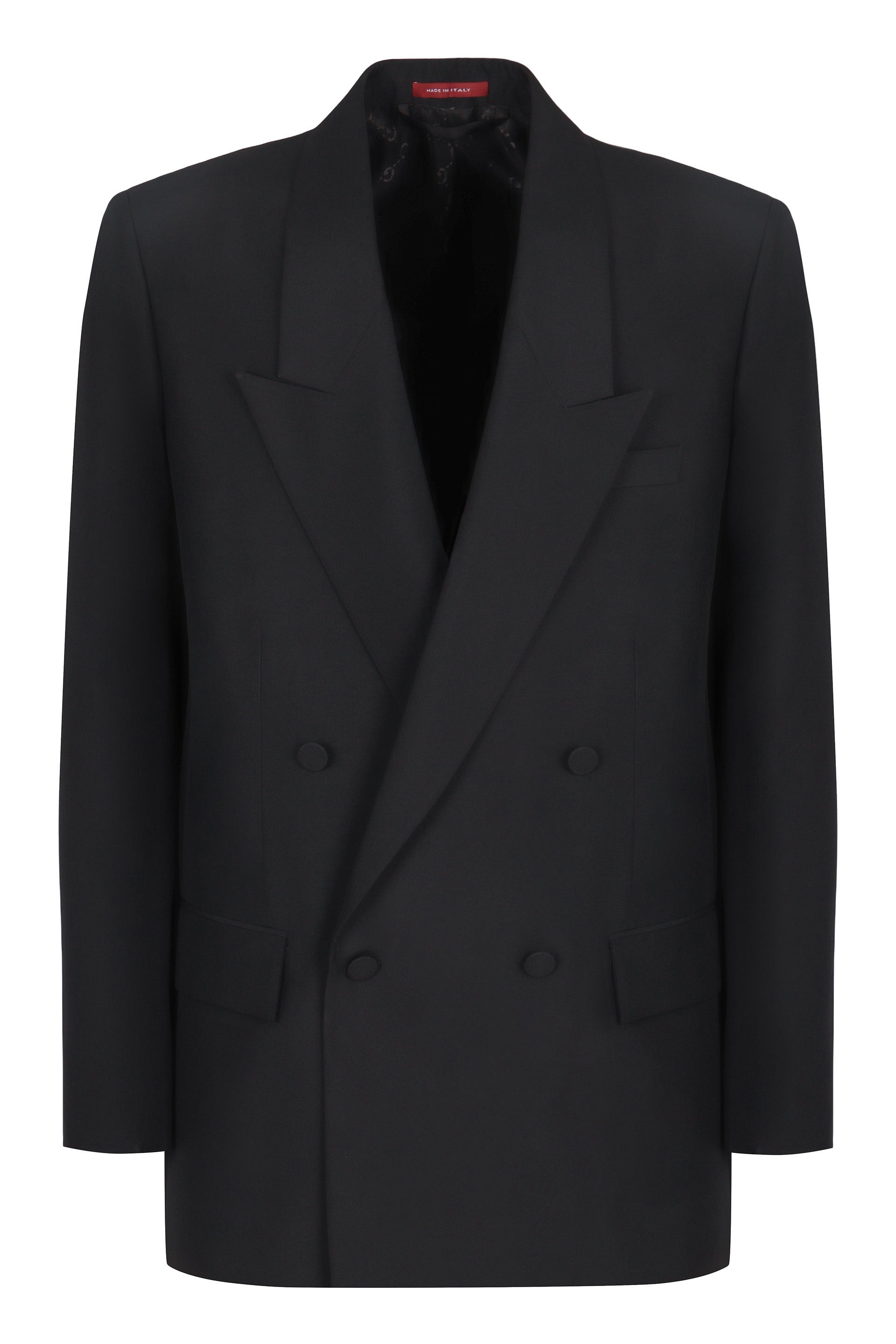 Double-Breasted Jacket in Technical Panama