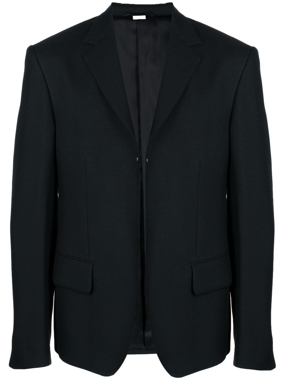 Buttonless long-sleeved blazer - Black