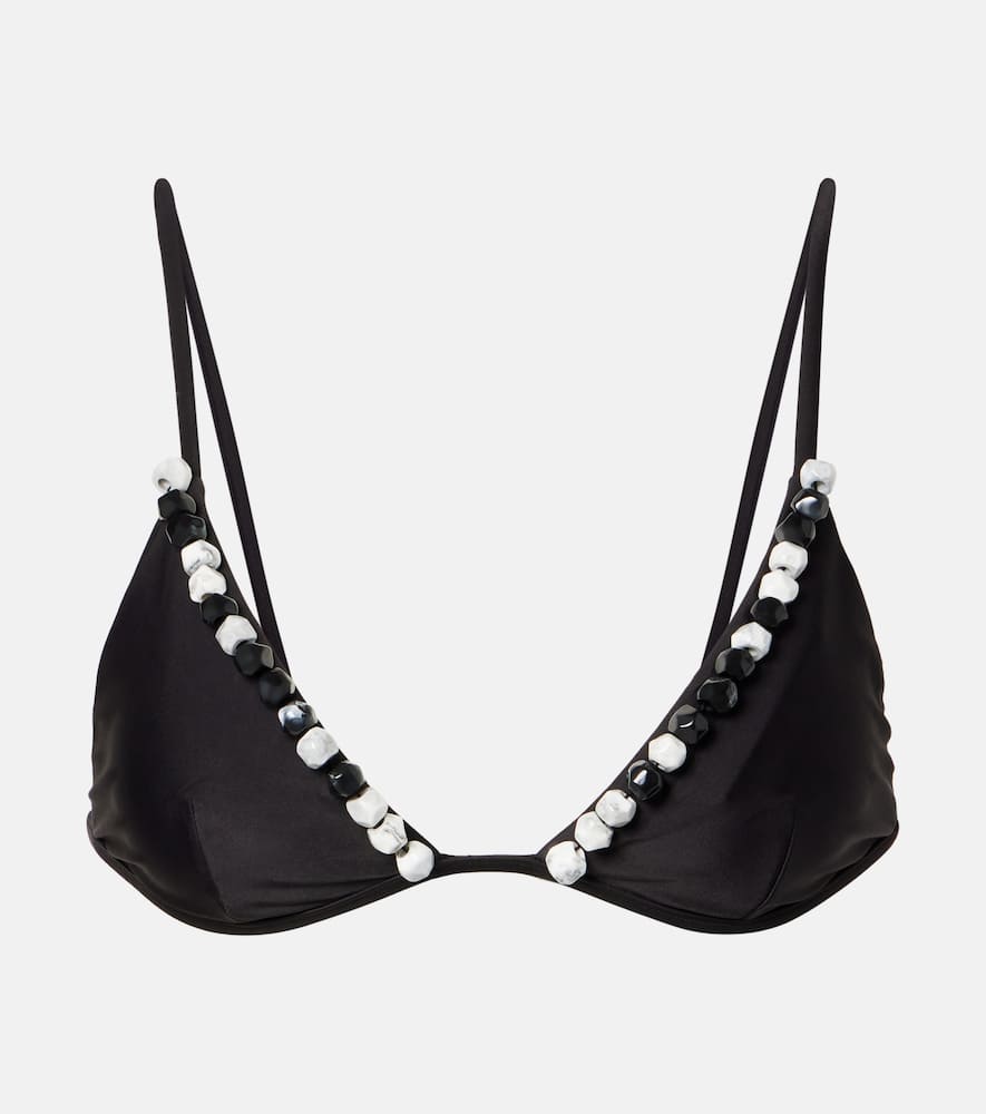 Baci beaded bikini top