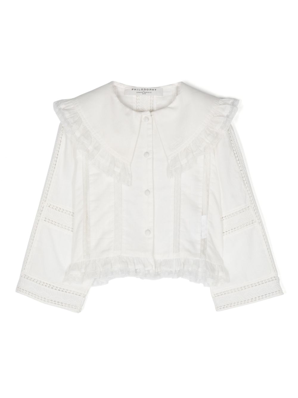 Puritan-collar shirt - White