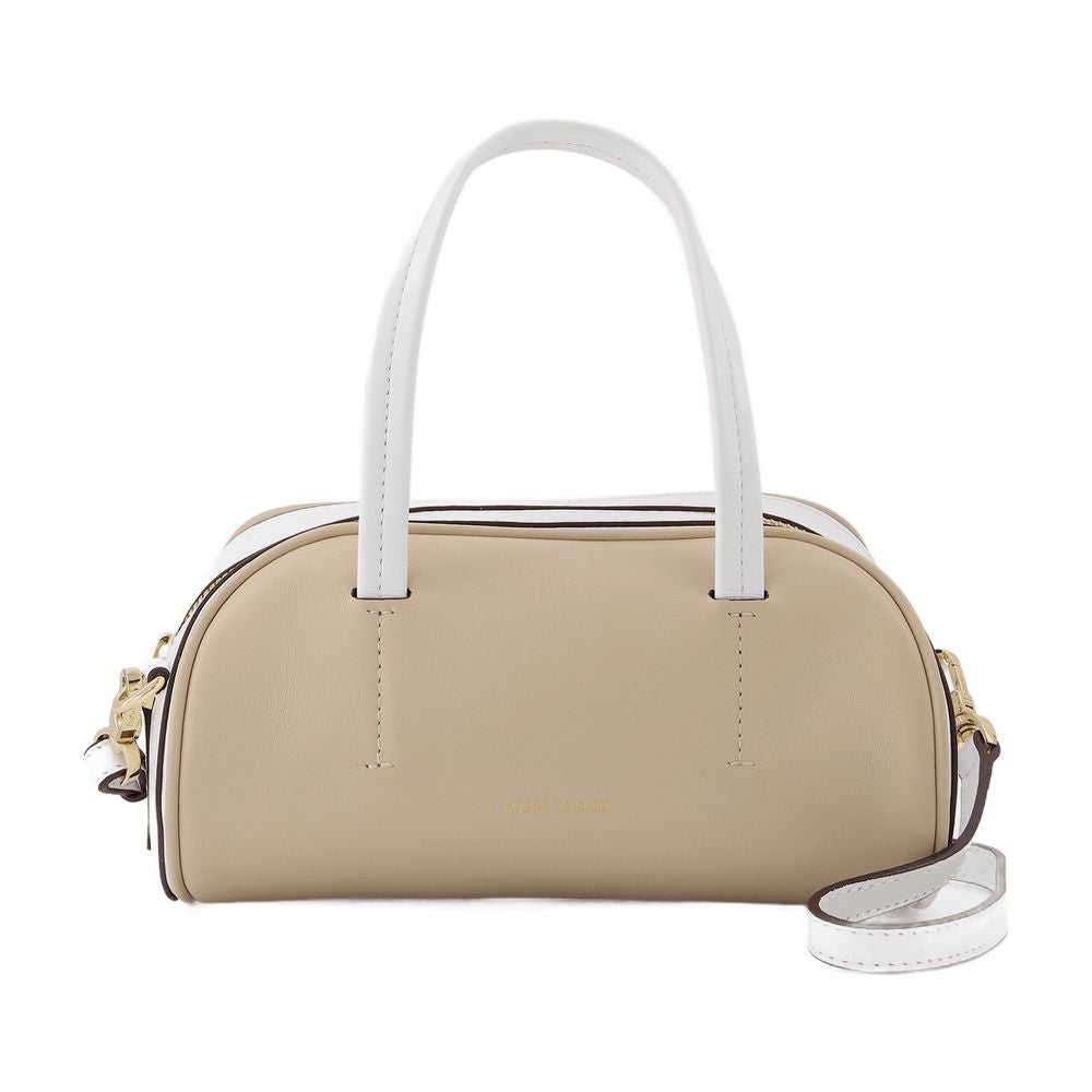Hourglass Shoulder Bag — Beige