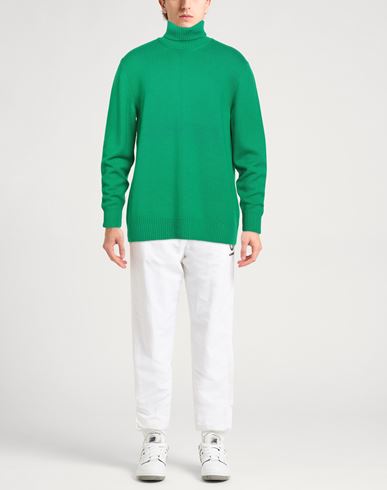 Man Turtleneck Green Size XXL Virgin Wool
