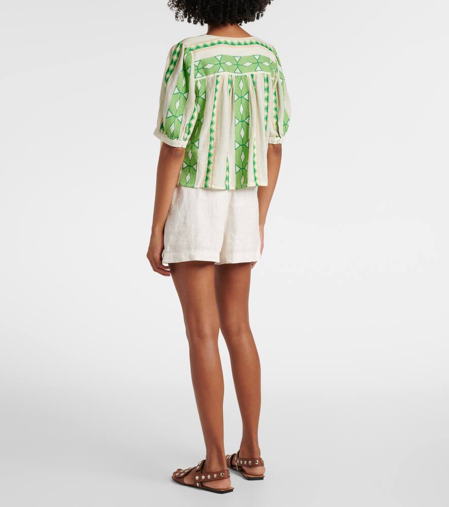 Marissa cotton jacquard blouse