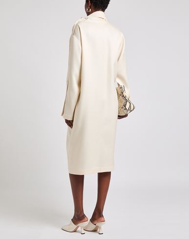 Woman Midi dress Sand Size 4 Wool, Silk