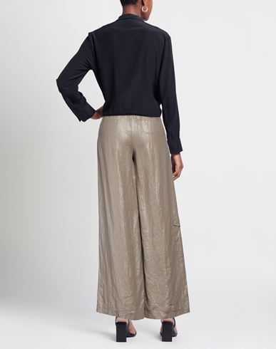 Woman Pants Taupe Size 10 Linen