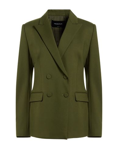 Woman Blazer Military green Size 4 Viscose, Polyamide, Elastane