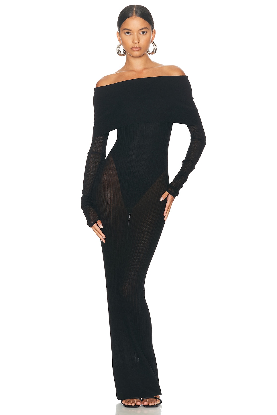 Helsa Justin Maxi Dress in Beige - Beige. L also in