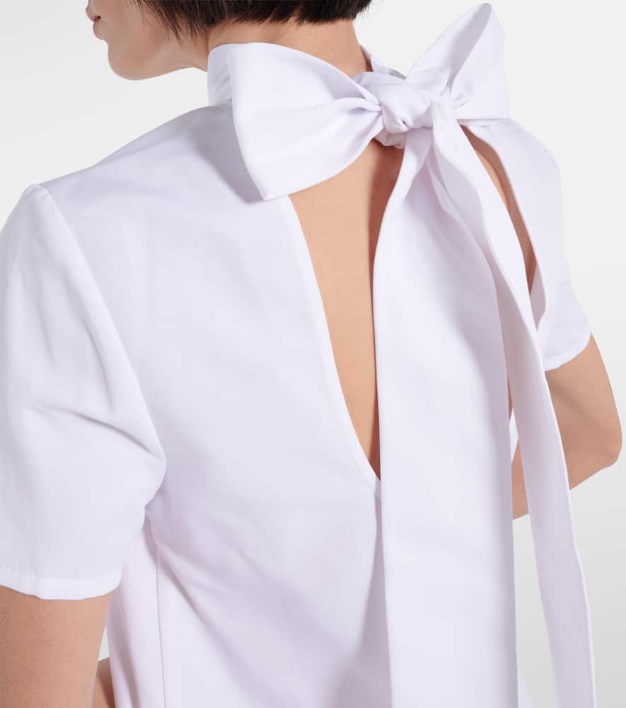 Staud Procida high-rise cotton maxi skirt