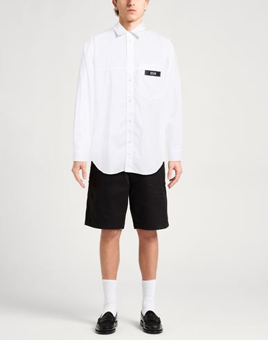 Versace Jeans Couture Man Shirt White Size 34 Cotton