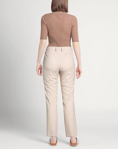 Woman Pants Beige Size 12 Recycled polyester, Wool, Elastane