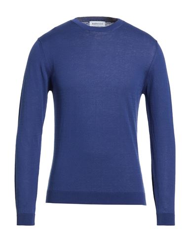 Man Sweater Blue Size 40 Cotton