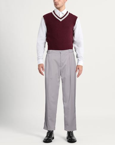 Man Pants Grey Size 30 Virgin Wool, Polyester, Elastane