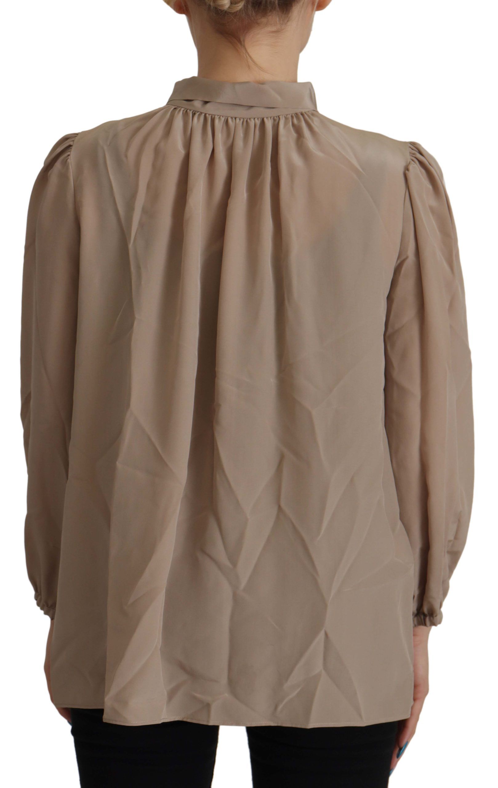 Silk Blouse — Brown