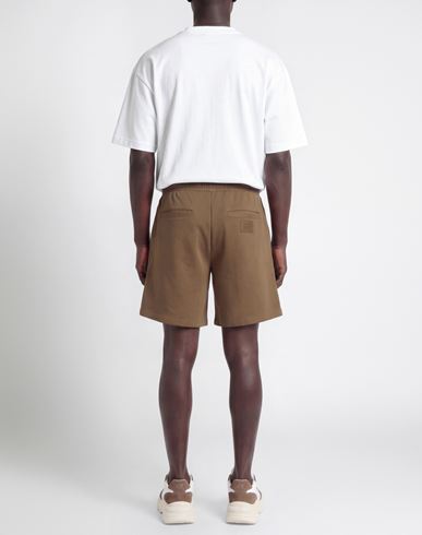 Man Shorts & Bermuda Shorts Brown Size XL Cotton