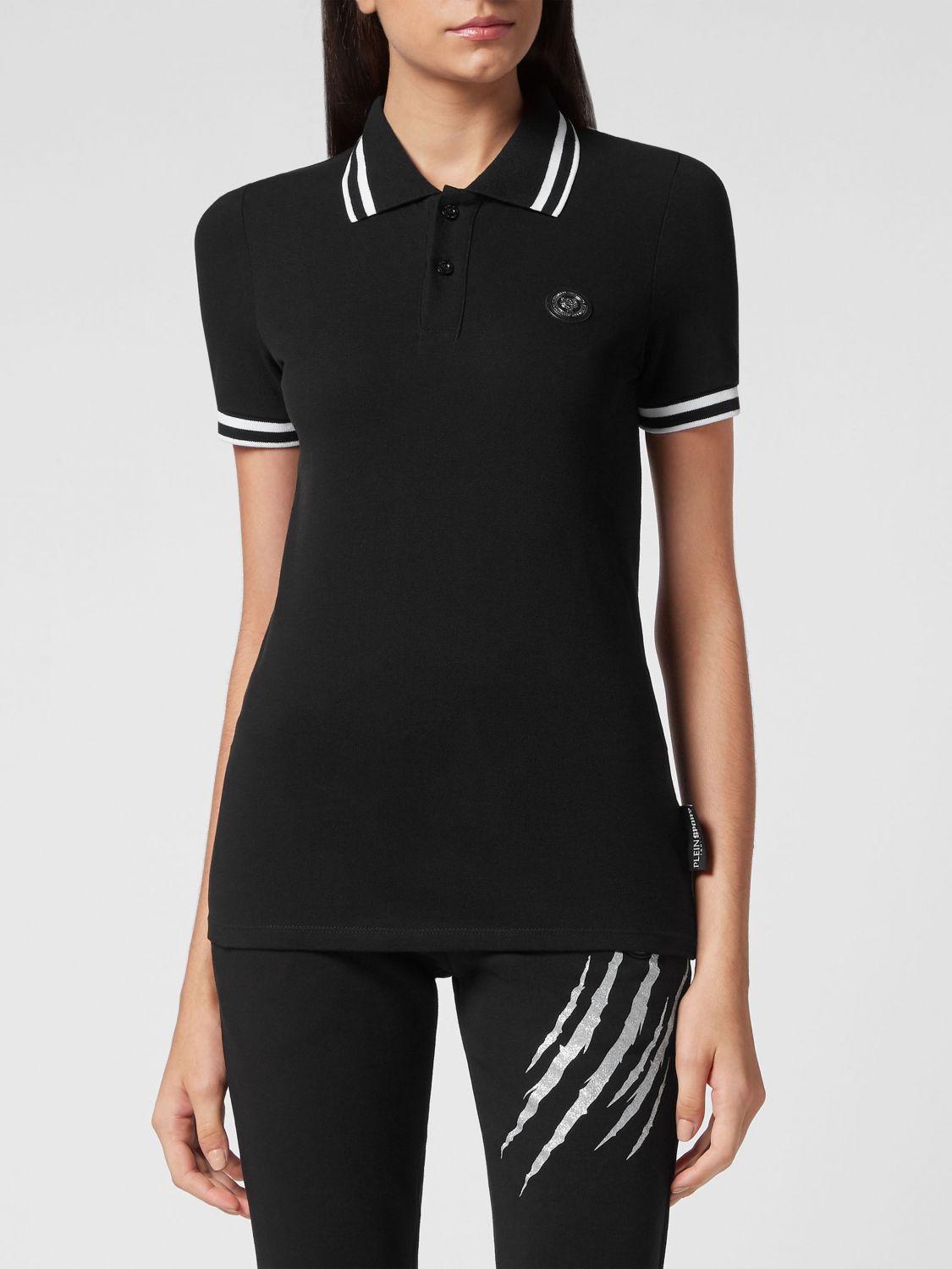 Short-sleeve polo shirt - Black