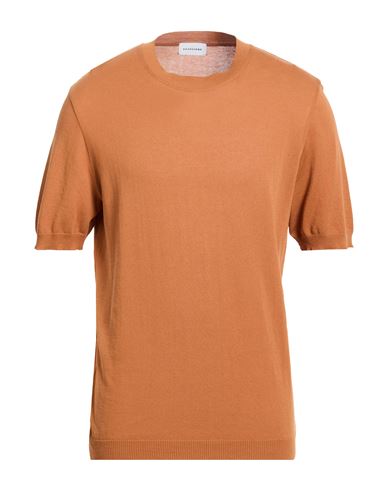 Man Sweater Tan Size XL Cotton