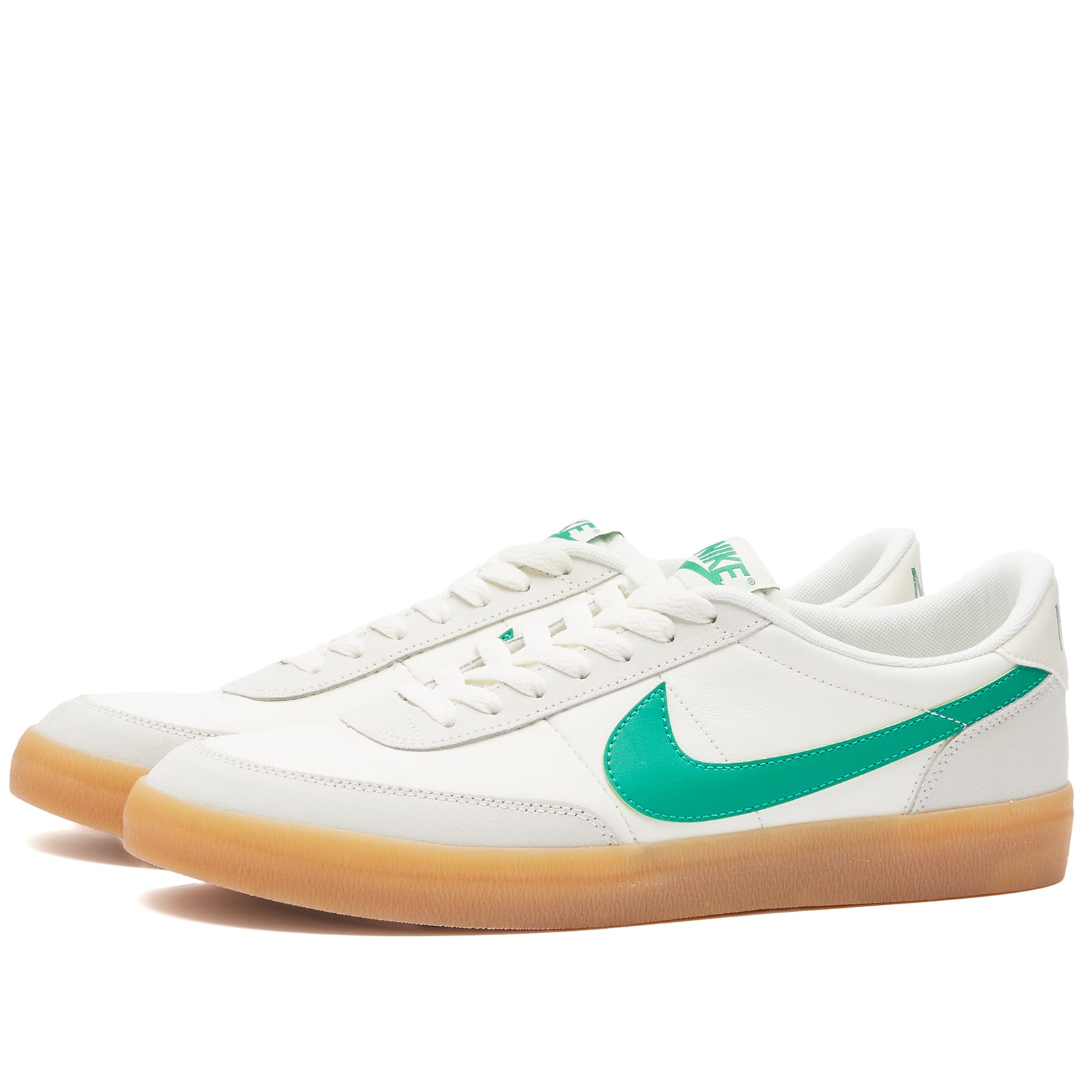Men's KILLSHOT 2 LEATHER Sneakers in Sail/Lucid Green/Yellow, Size UK 10.5