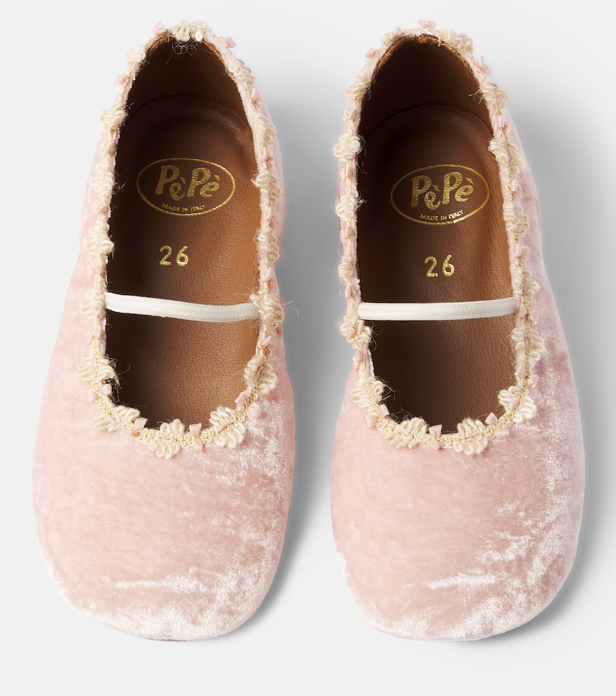 PèPè Velvet ballet flats