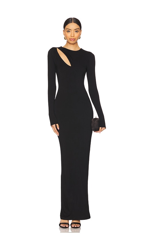 Superdown Adelina Maxi Dress in Black. M. Also in XS