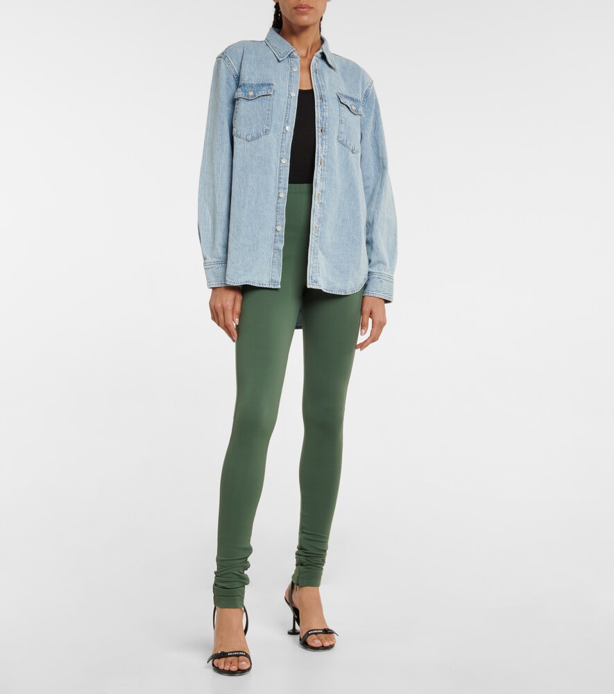 Side Split high-rise leggings