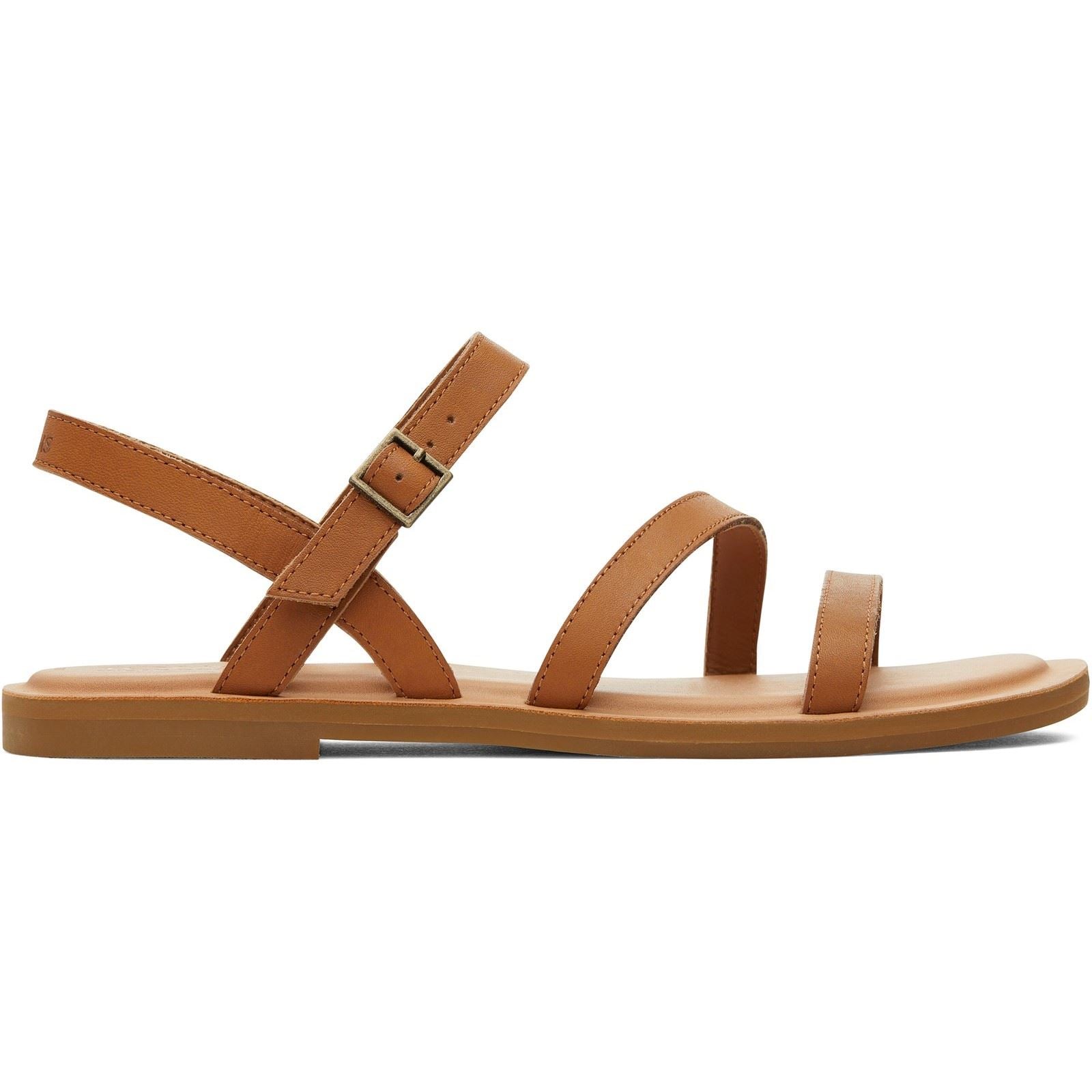 Toms Kira Leather Women's Tan Sanda